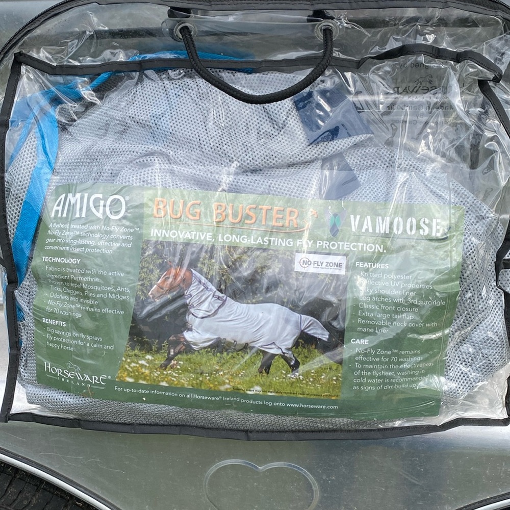 NWT Horseware Amigo Bug Buster Vamoose Sheet/Hood 66”